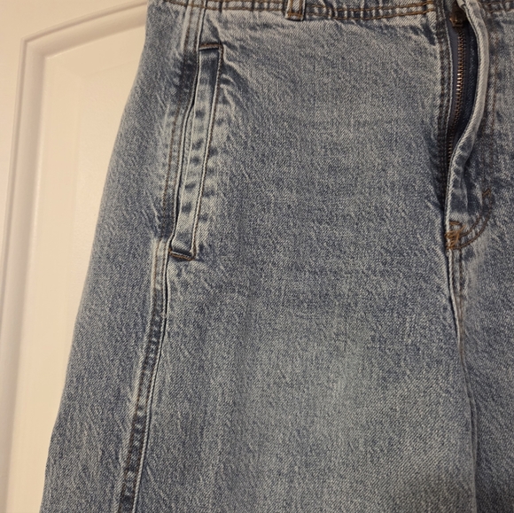 Habitual High Rise Side Panel Barrel Leg Jeans In Faded Wash Size 6 - Picture 6 of 12